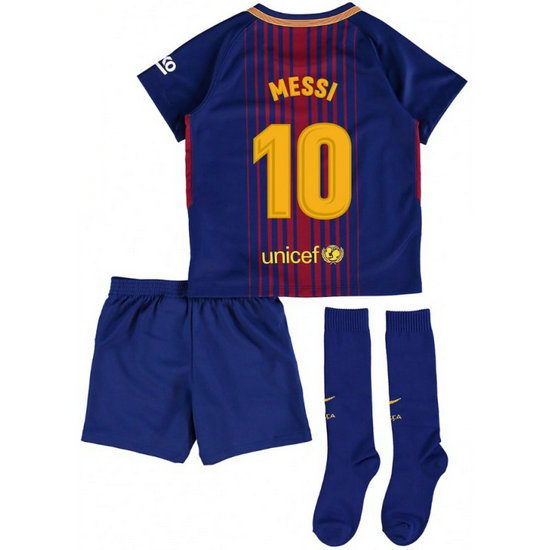 Ensemble Foot Barcelone Enfant MESSI 2017/2018 Domicile