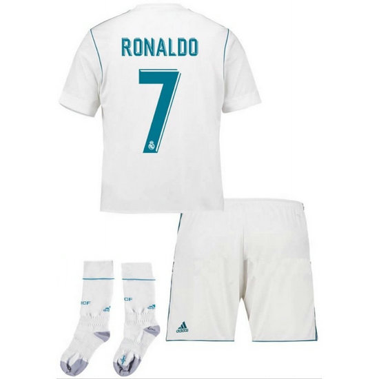 Ensemble Foot Real Madrid Enfant RONALDO 2017/2018 Domicile