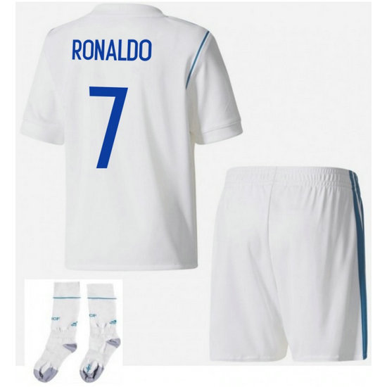 Ensemble Foot Real Madrid Enfant RONALDO 2017/2018 Domicile