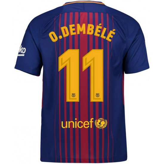 Maillot Barcelone Enfant DEMBÉLÉ 2017/2018 Domicile