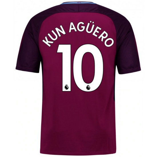 Maillot Manchester City Enfant AGUERO 2017/2018 Extérieur