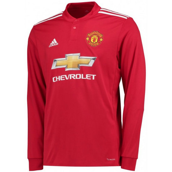 Maillot Manchester United 2017/2018 Domicile Manches Longues