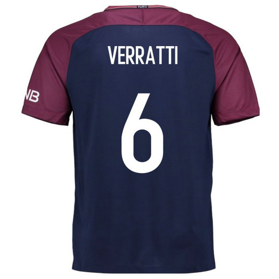 Maillot PSG Paris Saint Germain VERRATTI 2017/2018 Domicile