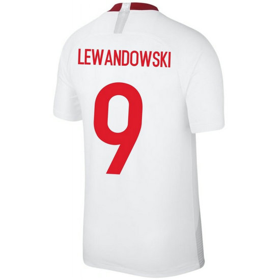 Maillot Pologne Enfant LEWANDOWSKI Domicile 2018/2019 Coupe du Monde