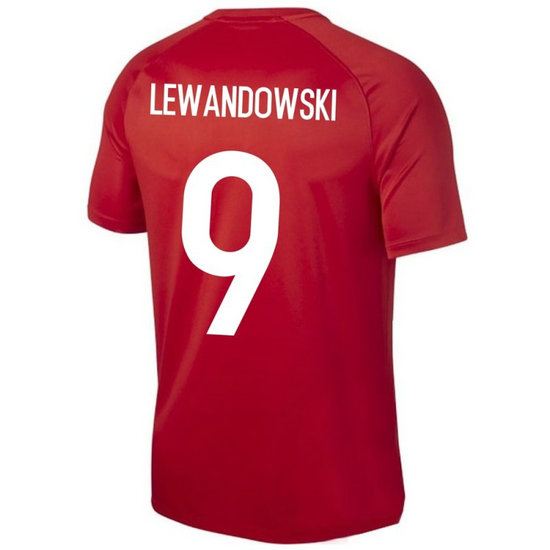 Maillot Pologne Fan Shirt LEWANDOWSKI Extérieur 2018/2019 Coupe Du Monde