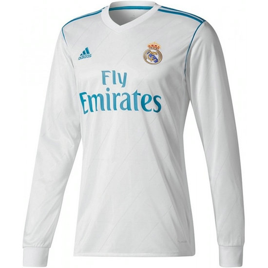 Maillot Real Madrid Enfant 2017/2018 Domicile Manches Longues