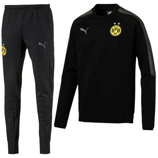 Survetement Football Dortmund BVB 2017/2018 Homme Casual-Noir