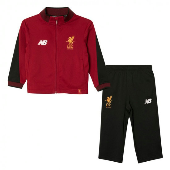 Survetement Football Liverpool Petit Enfant Bébé 2017/2018 Rouge-Noir