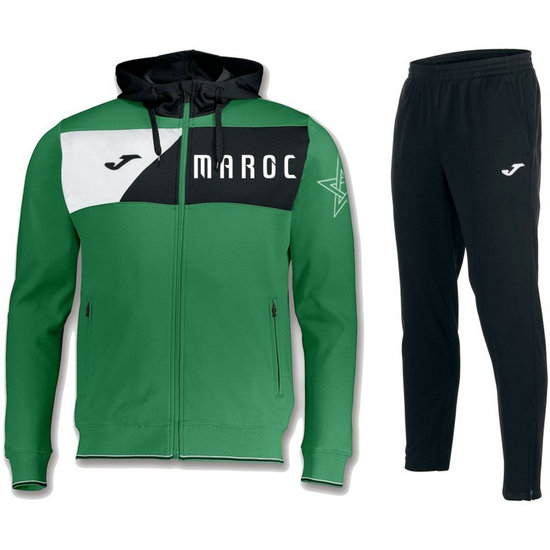 Survetement Football Maroc 2018/2019 Capuche Homme Vert