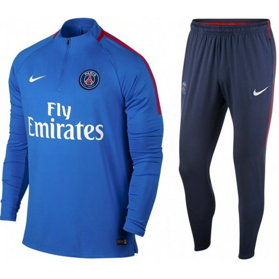 Survetement Football PSG Paris Saint Germain 2017/2018 Homme Bleu