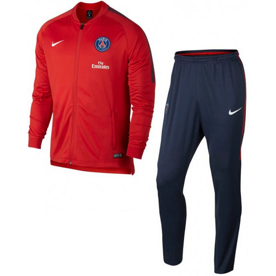 Survetement Football PSG Paris Saint Germain 2017/2018 Homme Rouge