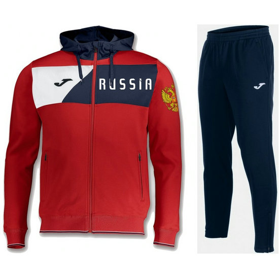 Survetement Football Russie 2018/2019 Capuche Homme Rouge
