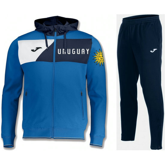 Survetement Football Uruguay 2018/2019 Capuche Homme Bleu