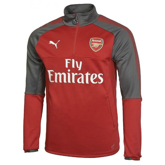 Sweat Foot Arsenal 2017/2018 Homme Rouge-Gris