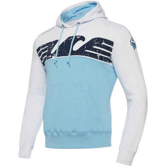 Sweat Foot Lazio 2017/2018 Capuche Homme Ciel