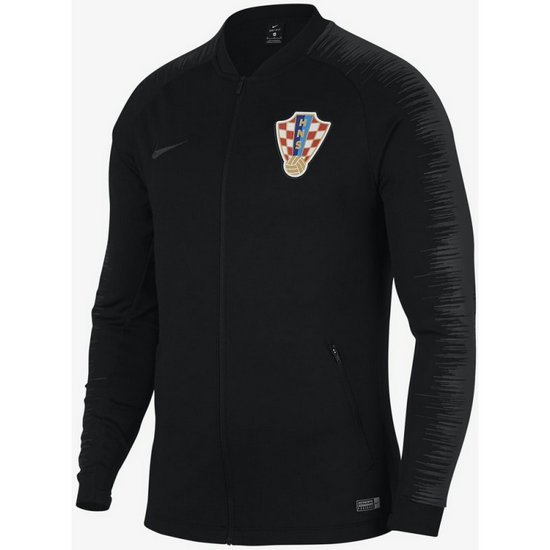 Veste Foot Croatie 2018/2019 Coupe du Monde Homme Noir