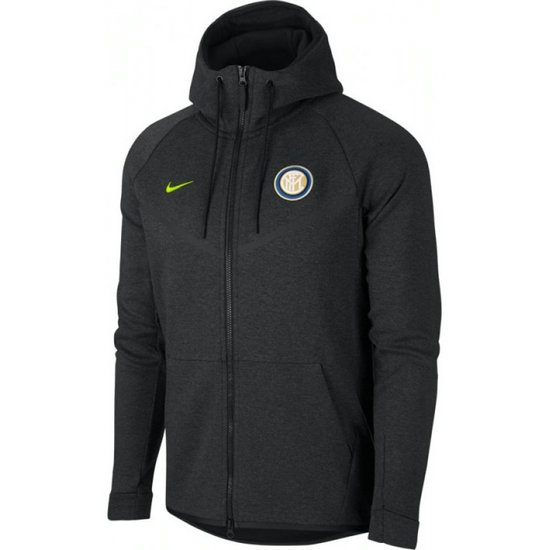 Veste Foot Inter Milan 2017/2018 Capuche Homme Noir