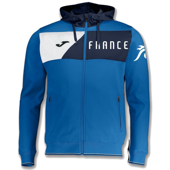 Veste Survetement Equipe de France Enfant 2018/2019 Capuche Bleu