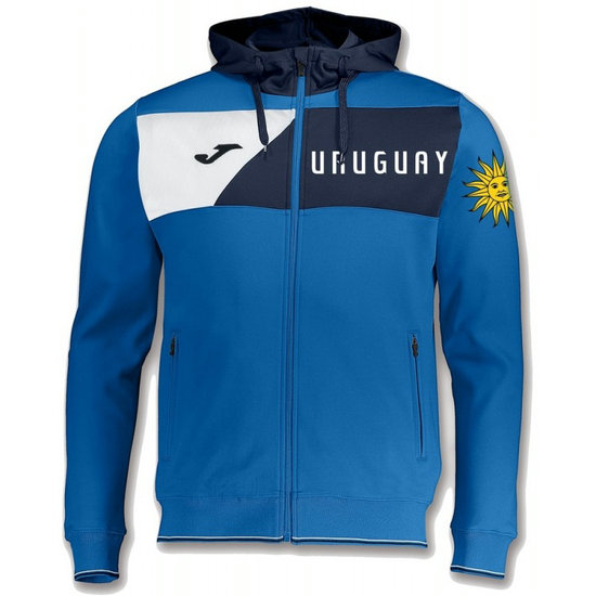 Veste Survetement Uruguay Enfant 2018/2019 Capuche Bleu