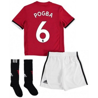 Ensemble Foot Manchester United Enfant POGBA 2017/2018 Domicile Pas Chere