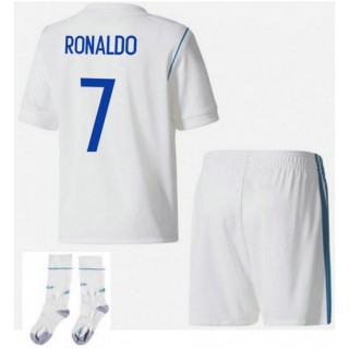 Nouvelle Ensemble Foot Real Madrid Enfant RONALDO 2017/2018 Domicile