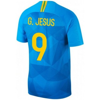 Maillot Bresil Enfant GABRIEL JESUS Extérieur 2018/2019 Coupe du Monde Magasin De Sortie