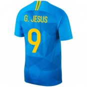 Maillot Bresil GABRIEL JESUS Extérieur 2018/2019 Coupe du Monde Paris