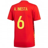 Acheter des Nouveau Maillot Espagne INIESTA Domicile 2018/2019 Coupe du Monde