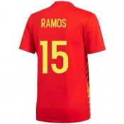 Maillot Espagne SERGIO RAMOS Domicile 2018/2019 Coupe du Monde la Vente à Bas Prix