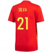 Maillot Espagne SILVA Domicile 2018/2019 Coupe du Monde Boutique France