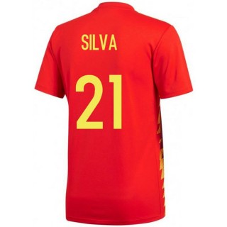 Maillot Espagne SILVA Enfant Domicile 2018/2019 Coupe du Monde Prix En Gros