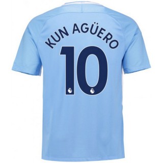 Maillot Manchester City AGUERO 2017/2018 Domicile Personnalisé