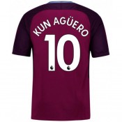 Maillot Manchester City Enfant AGUERO 2017/2018 Extérieur Paris