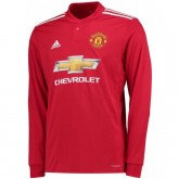 Soldes Maillot Manchester United 2017/2018 Domicile Manches Longues