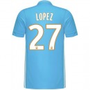 Maillot OM Enfant LOPEZ 2017/2018 Extérieur France Pas Cher