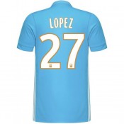 Maillot OM Olympique de Marseille LOPEZ 2017/2018 Extérieur Prix France