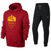 La Collection 2018 Survetement Football AS Roma 2017/2018 Capuche Homme Noir