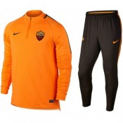 Vente Privée Survetement Football AS Roma 2017/2018 Homme Orange