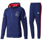 Acheter Survetement Football Ajax 2017/2018 Capuche Homme Bleu