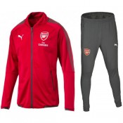 Survetement Football Arsenal 2017/2018 Homme Rouge-Gris Vendre Paris