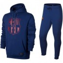 Survetement Football Barcelone 2017/2018 Capuche Homme Bleu Magasin De Sortie