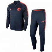 Acheter des Nouveau Survetement Football Barcelone 2017/2018 Homme Marine-Orange