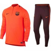 Survetement Football Barcelone 2017/2018 Homme Orange Soldes Provence