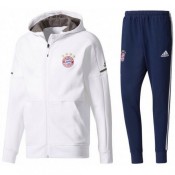 Vente Privee Survetement Football Bayern 2017/2018 Capuche Homme Blanc