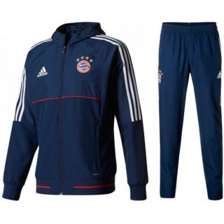 Survetement Football Bayern 2017/2018 Capuche Homme Marine Paris Boutique