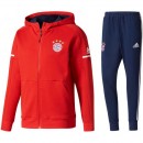 Survetement Football Bayern 2017/2018 Capuche Homme Rouge Soldes France