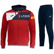 Survetement Football Espagne 2018/2019 Capuche Homme Rouge Prix En Gros