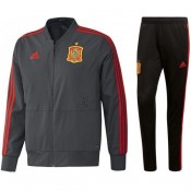 Officielle Survetement Football Espagne 2018/2019 Coupe Du Monde Homme Gris-Noir