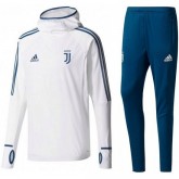 Survetement Football Juventus 2017/2018 Capuche Homme Blanc Pas Cher