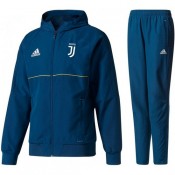 Nouveau Survetement Football Juventus 2017/2018 Capuche Homme Bleu